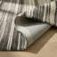 Tapis intérieur / extérieur à motif linéaire gris / noir 7 pi x 10 pi (6 pi 6 po x 9 pi 6 po) Karsoni-896139753