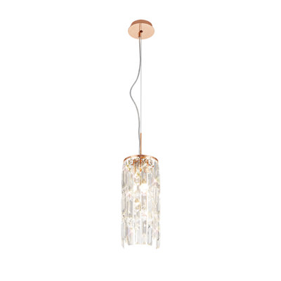2-Light Crystal Chandelier
