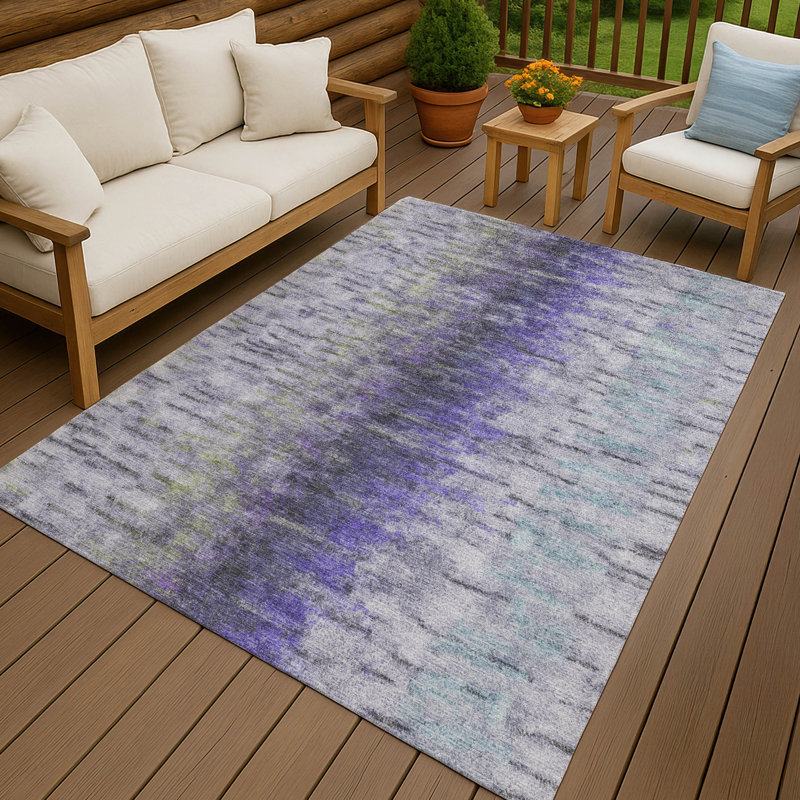 Machine Washable Indoor/Outdoor Bingel ACN2319 Casual Rug, Rectangle 2'6" x 3'10"