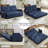 2-in-1 Convertible Loveseat Recliner with Wooden Arms & Side Pockets-1414857964
