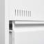 Classeur latéral blanc avec 2 tiroirs verrouillables pour documents légaux / lettre / A4 / F4, solution de rangement de bureau compacte et durable