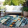 Machine Washable Indoor/Outdoor Cicel ACN1125 Blue Rug