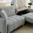 90.15" Queen Size Sleeper Sofa with Storage, Upholstered Convertible Pull Out Couch Bed, Multi-Functional Sofa Bed for Small Apartment, Living Room, Guest Room-151437281