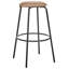 Laplace Upholstered Counter Stool with Metal Frame-1436632084