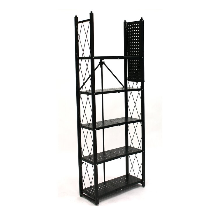 Origami Foldable Steel 6-Tier Bookshelf