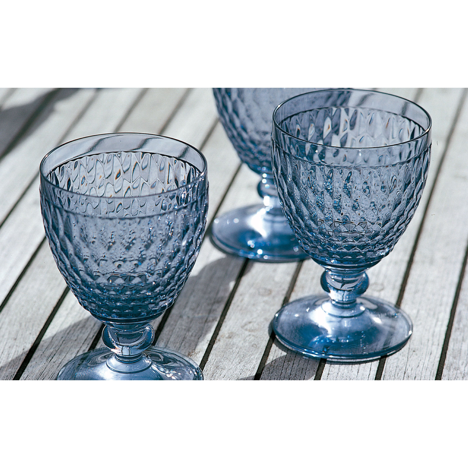 Villeroy & Boch Boston Goblet, Blue, 14 oz.