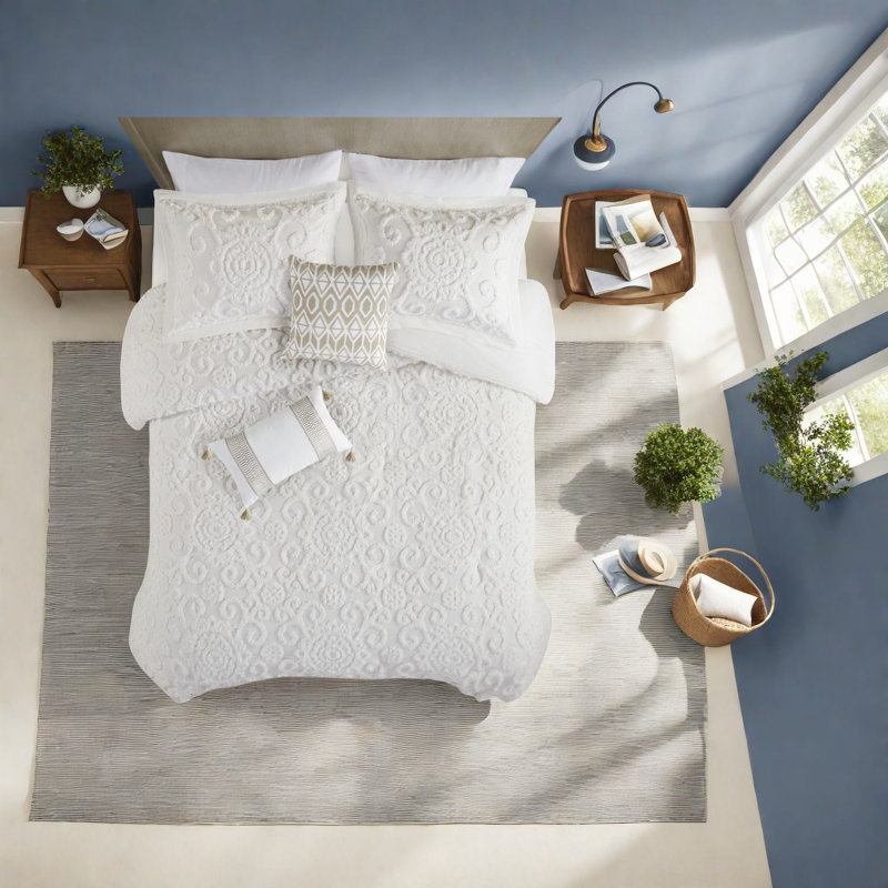 Ensembles de literie en coton luxueux, confort capitonné surdimensionné pour la maison