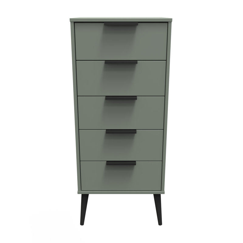 Turah 45cm W Manufactured Wood Bedside Table, Reed Green