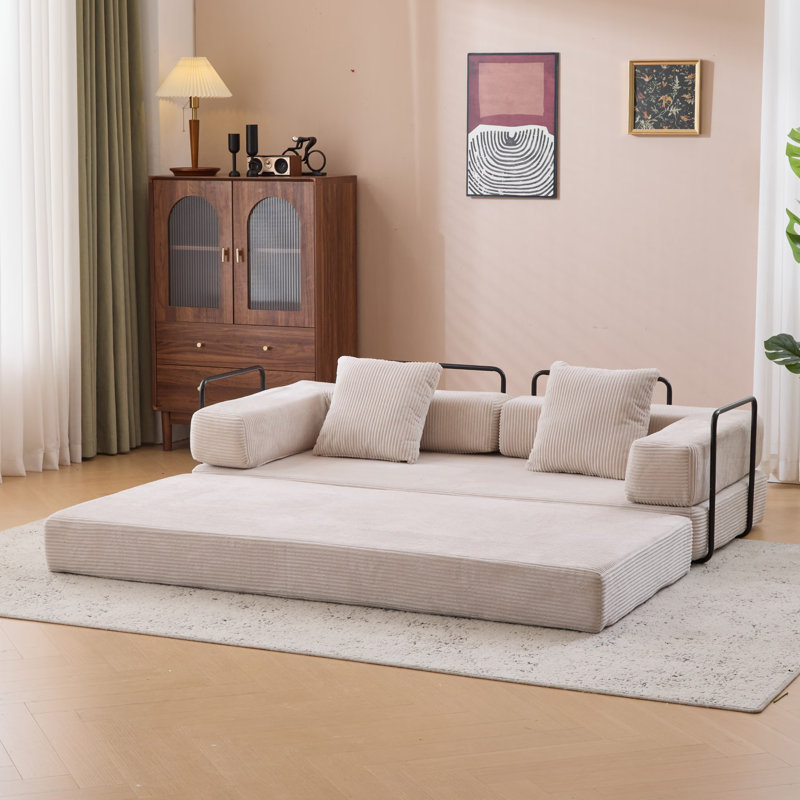Convertible Sleeper Sofa - Foldable Floor Couch