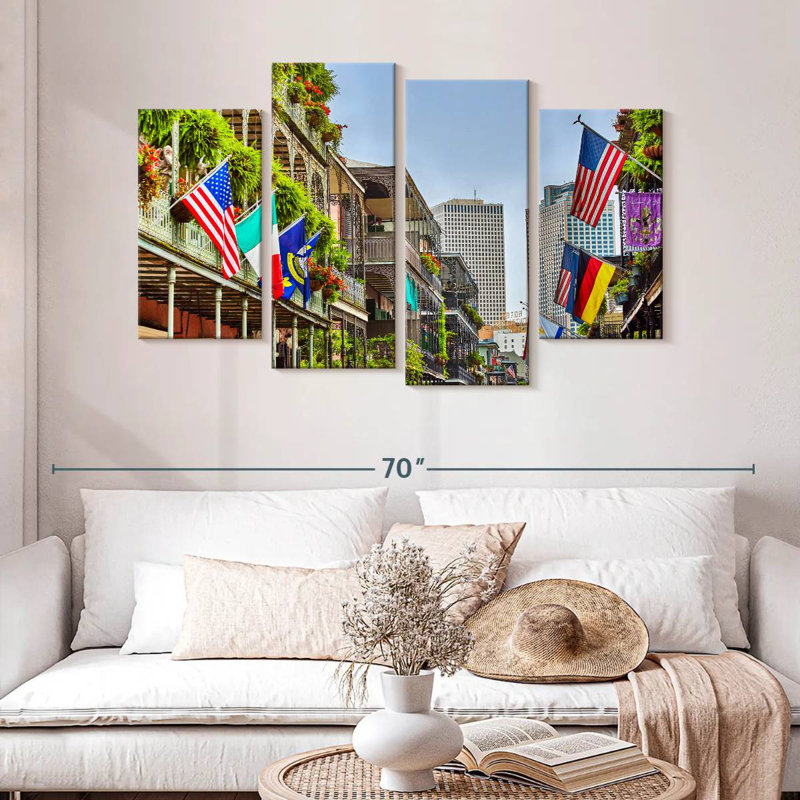 Drapeaux Nicci New Orleans, H 32 po x l 52 po