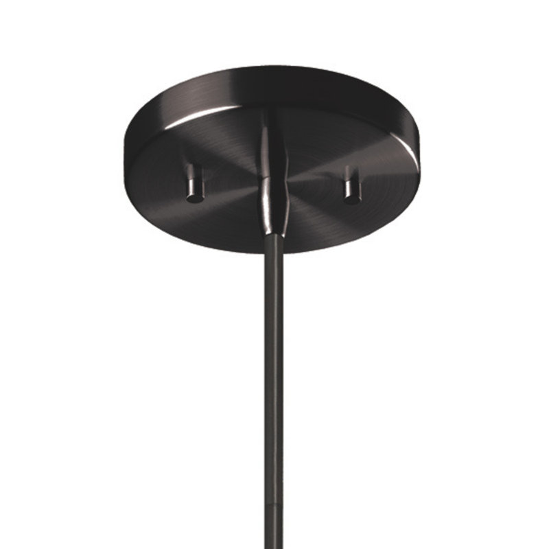 Cattier 1 - Light Single Geometric Pendant, Matte Black, Midnight Sky/Matte White