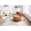 Chaise en tissu kaki avec pieds en bois massif et conception ergonomique pour le meuble-lavabo principal, coussin épais de 13 pouces, structure stable, assemblage sans effort kaki, chaise, pieds, à oreilles, espace