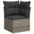 Vidaxl Garden Sofa Set Grey