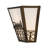 Rustic Lodge Copper Flush Mounted Sconce