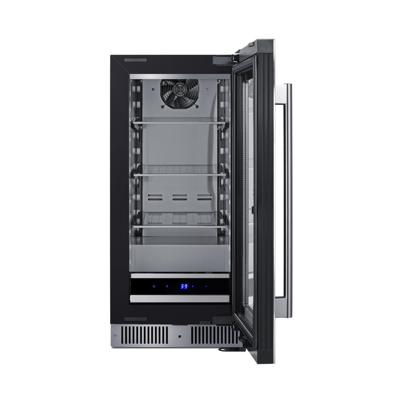 Summit Appiance  15" Wide Built-In  Shallow-depth Beverage Center, Left Handed