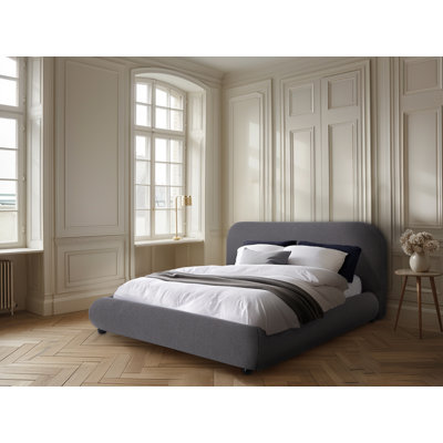 Lit plateforme tapissier Reggie