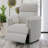 Boucle Glider With Recliner Function With Swivel