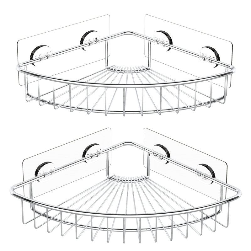 Suction Stainless Steel Shower Caddy