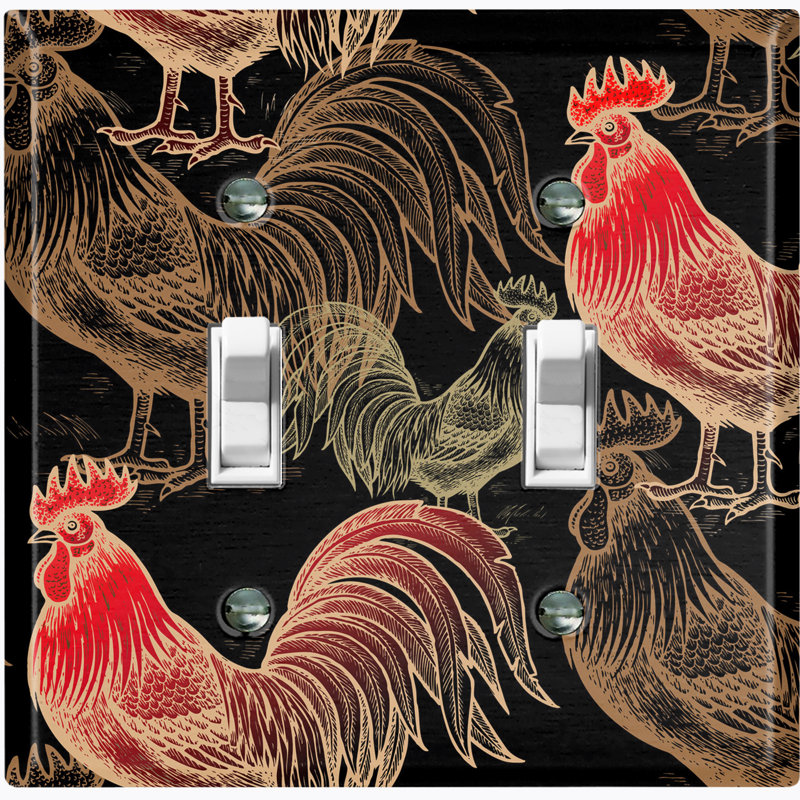 2 - Gang Toggle Light Switch Standard Wall Plate