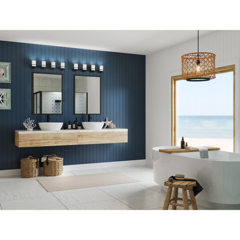 Battice 4 - Light Dimmable Vanity Light, Matte Black