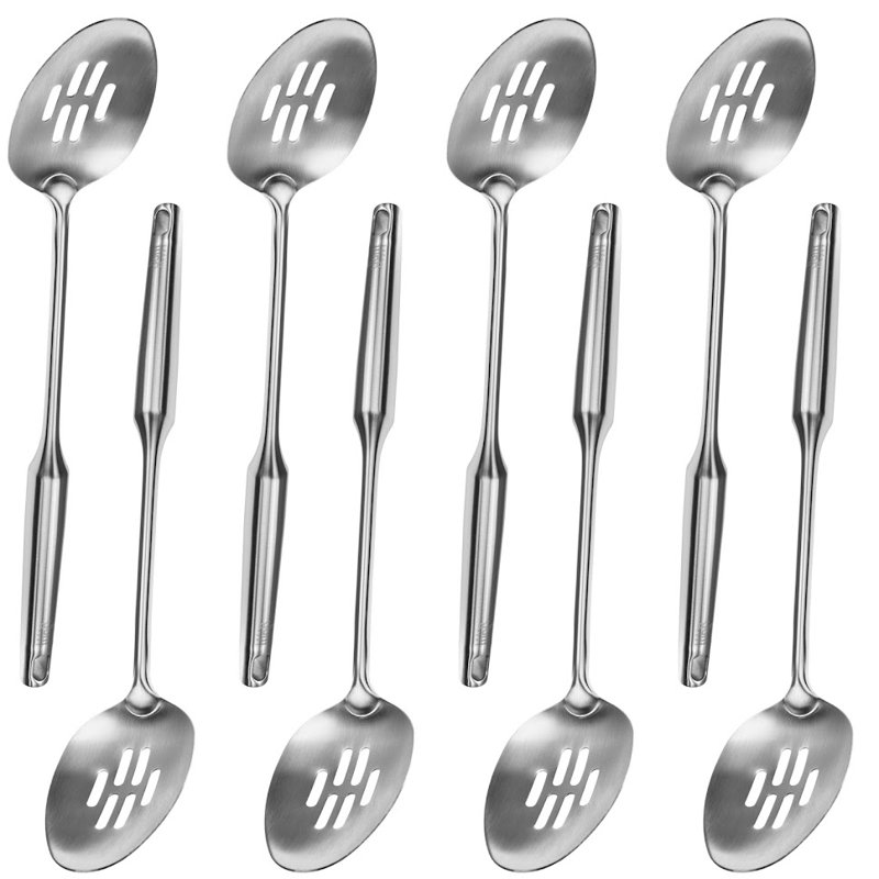 Cuillère à rainure YBM Home, Ensemble de 8