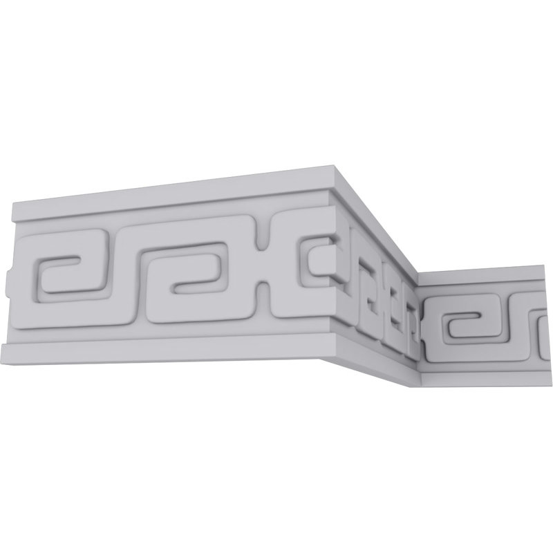 Eris Gray Polyurethane Decorative Crown Moulding Panel