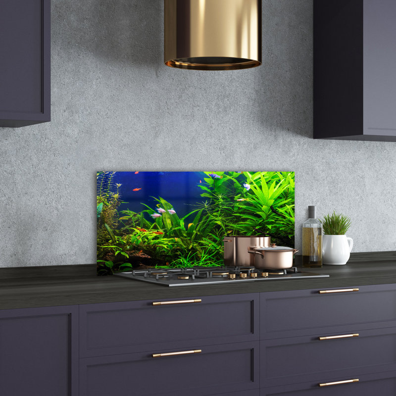 50cm W x 100cm L Glass Peel and Stick Panel