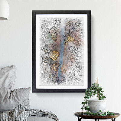 Autumn Road 1 Piece Single Picture Frame Painting on MDF