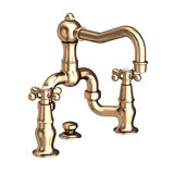 Chesterfield Bathroom Bridge Faucet with Drain Assembly