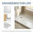 60" x 36" Modern Acrylic Slip-Resistant Shower Base (Left Drain), Low Threshold, Fiberglass Reinforced, Integrated Tile Flange, Zero-Leak Design, for Accessible Bathrooms-126304820