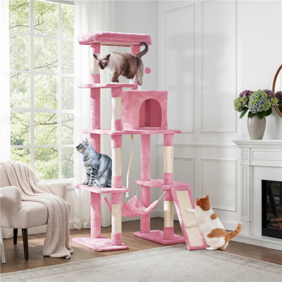 Manorbier 63" H Multilevel Cat Tree for Small and Medium Cats