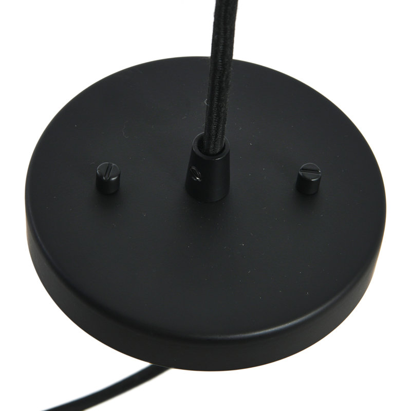 Plafonnier rond en métal Ossabaw, noir mat, Noir mat