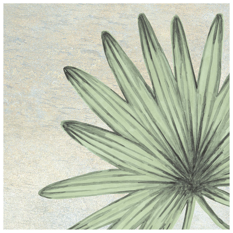 Nusa Botanic 9 3/4" x 9-3/4" Porcelain Wall & Floor Tile, Jade