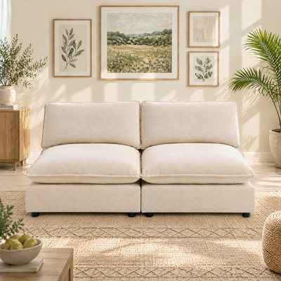 2 Piece 67'' Armless Modular Sofa
