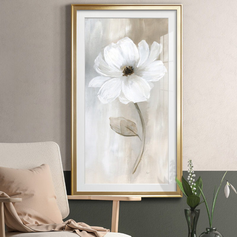 " Sheer Elegance II " Painting Print, 22.5" H x 42.5" W, Gold