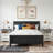 Nightstand With 2 Drawers And Open Shelf, Bedside Table With Built-In Charging Station, Set Of 2 End Table For Living Room And Bedroom-2146517306