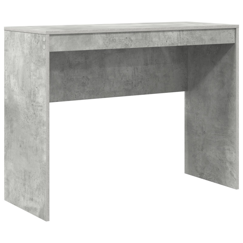 Writing Desk Particle Board 76 Cm, 76cm H x 100cm W x 40cm D, Concrete Grey