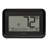 Black Digital Wall Clock with Indoor & Outdoor Temperature
