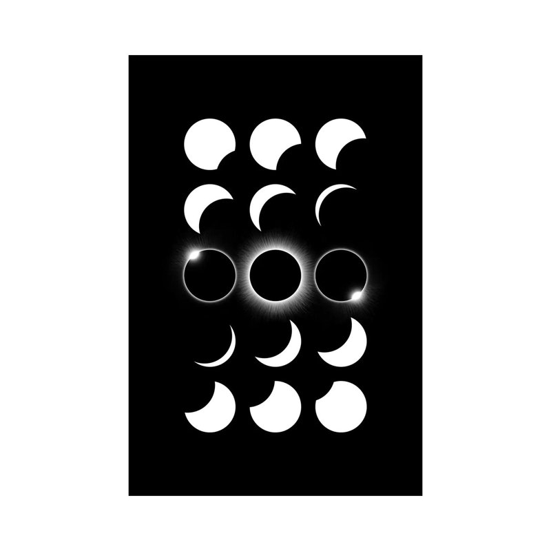Solar Eclipse I - Wrapped Canvas Print, 20.32 cm H x 30.48 cm W