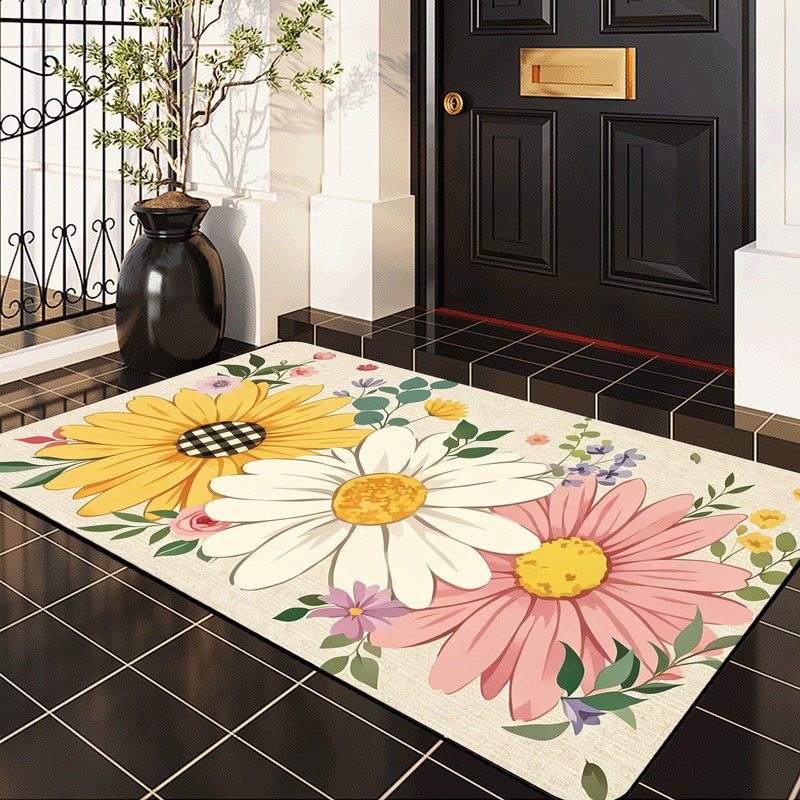 Tapis d'entrée antidérapant pour l'extérieur, chaton bienvenu, 24 po x 36 po