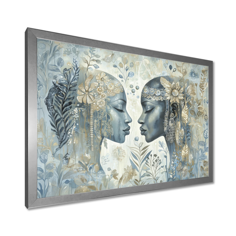 «Whispering Aura» de l'African American Art I, H 34 po x l 44 po, Reproduction encadrée d'une seule photo sans pass