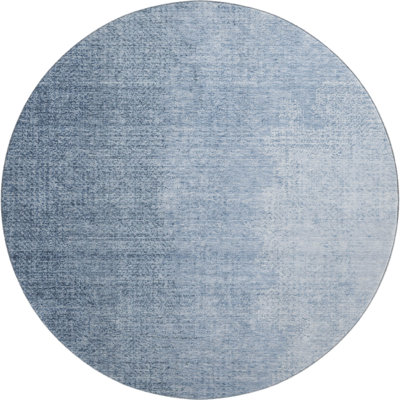 Premium Machine Washable Prisco Blue Rug