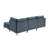 Linen Modular Sectional Sofa with Easy Assembly