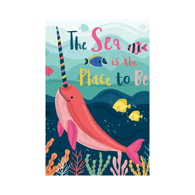 Coastal Nautical Under The Sea I by Lisa Whitebutton - Wrapped Canvas Gallery-Wrapped Canvas Giclée, 152.5 cm H x 101.5 cm W