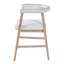 Tabourets de bar de 25 po de hauteur avec dossier, tabourets de comptoir confortables pour îlot de cuisine / salle à manger, ensemble de 2