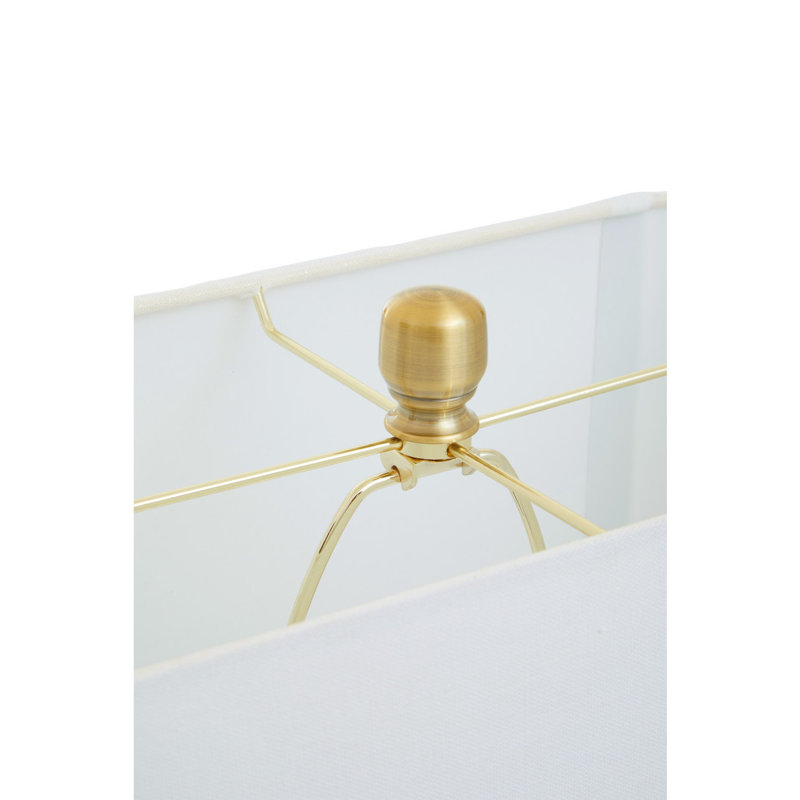 Ahriel 70 cm White/Golden Table Lamp