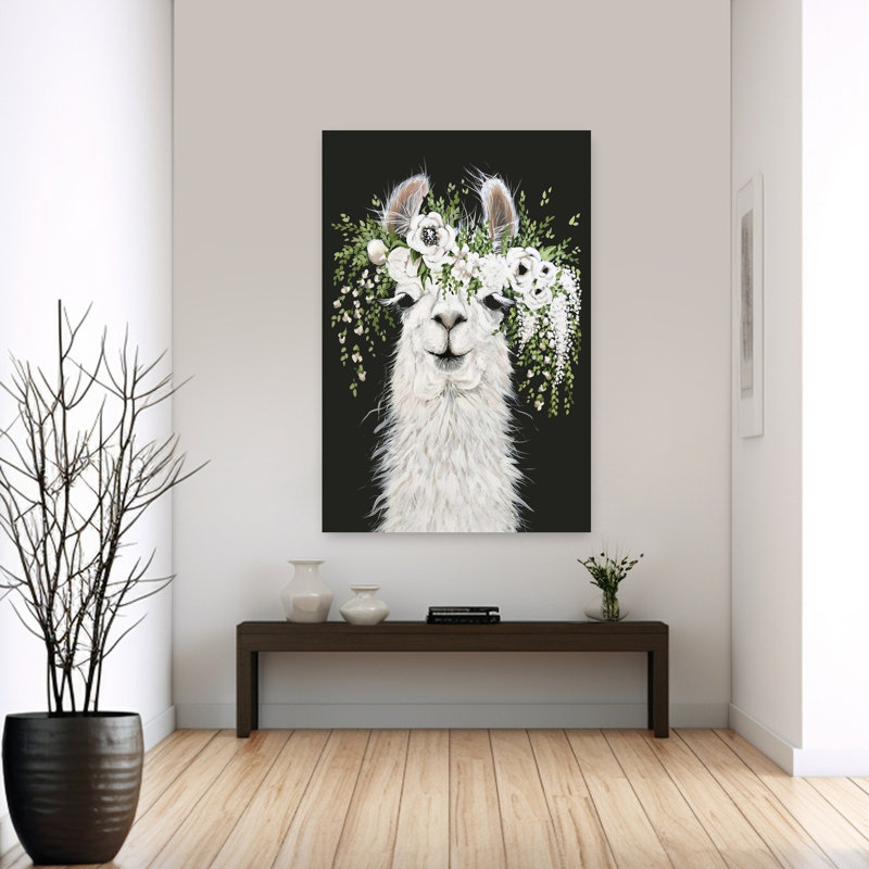 Dolly, art floral contemporain fantaisiste, H 60 po x l 40 po