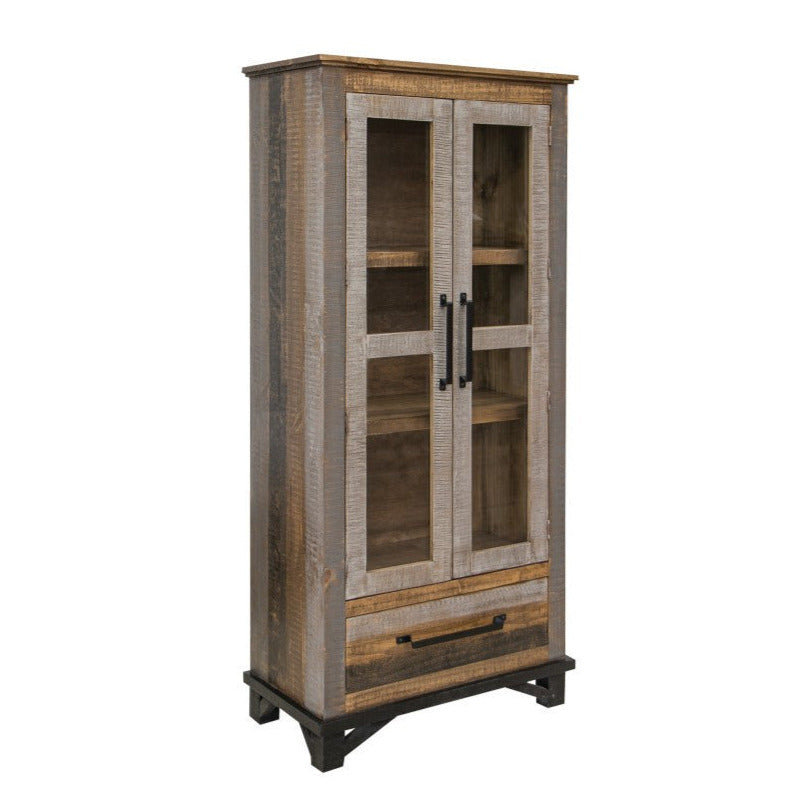 Greenview Loft Solid Wood Bookcase / Bar / Display Cabinet