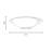 Sandblast Inside/clear Outside Glass Shade LED Flush Mount