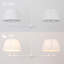 Luminaire suspendu en lin blanc classique et traditionnel à 4 lumières de 36 po à intensité variable pour salle à manger Aeris-1874575342